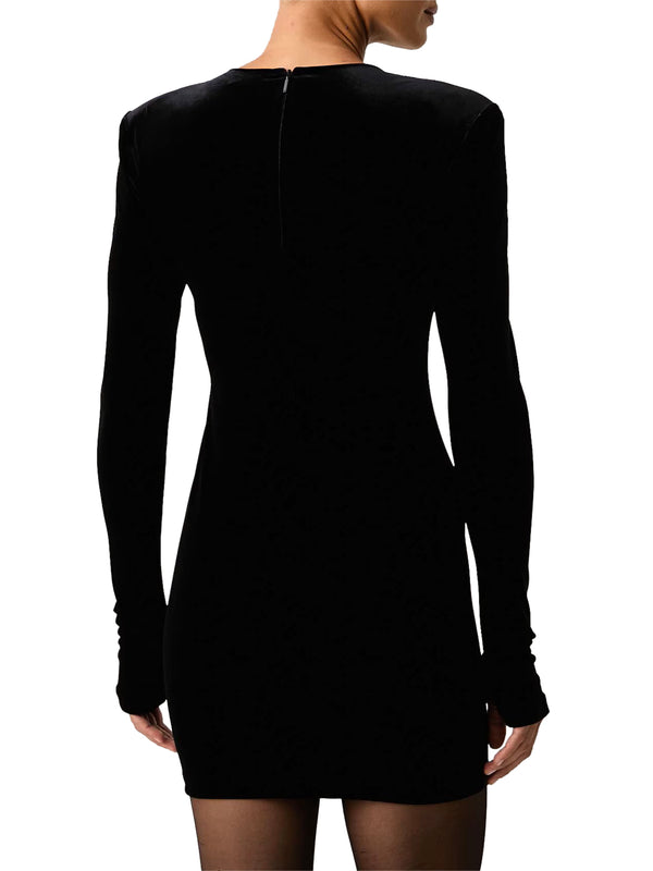 Armani Exchange Abito Aderente In Velluto Elasticizzato Armani Exchange - Nero