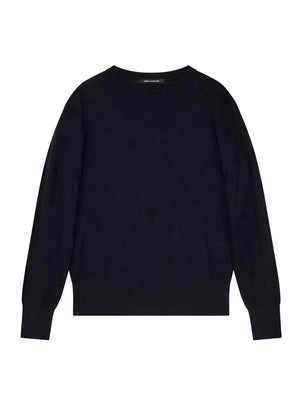 ARMANI EXCHANGE Pullover Armani Exchange Con Motivo A Rilievo - Nero