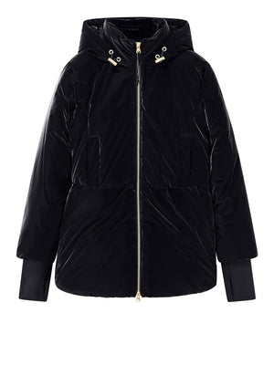 ARMANI EXCHANGE Giubbino Armani Exchange Up For Party Effetto Velluto Con Cappuccio - Nero