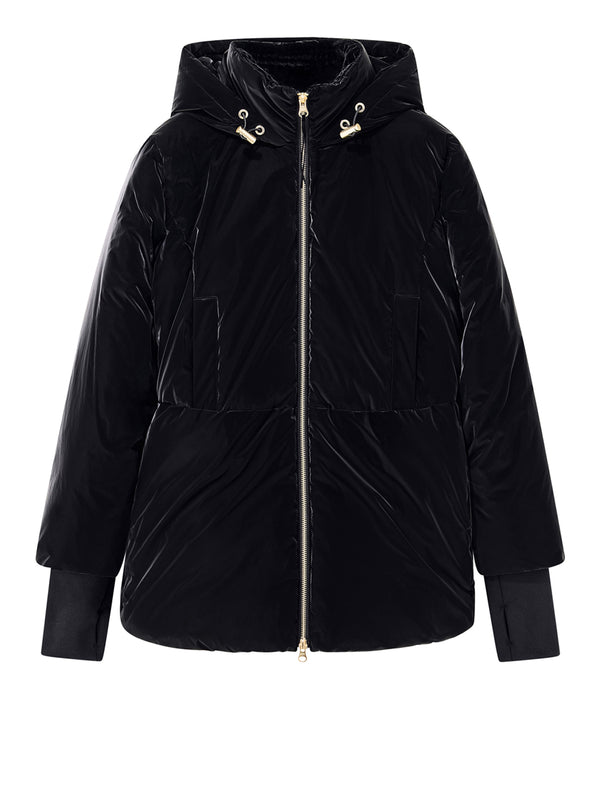 ARMANI EXCHANGE Giubbino Armani Exchange Up For Party Effetto Velluto Con Cappuccio - Nero