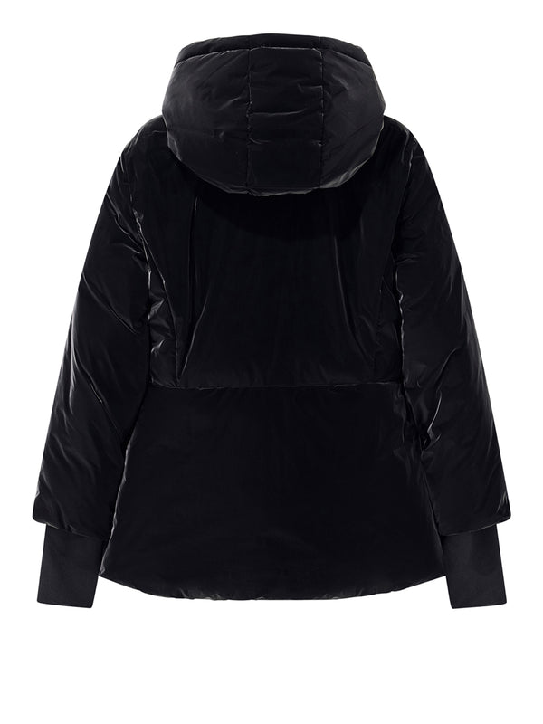 ARMANI EXCHANGE Giubbino Armani Exchange Up For Party Effetto Velluto Con Cappuccio - Nero