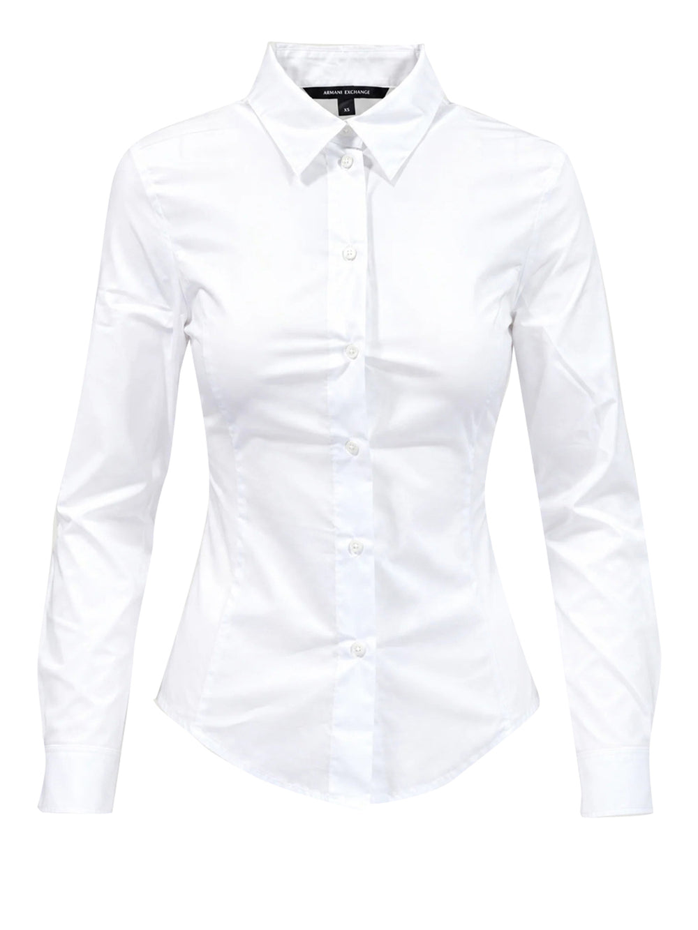 ARMANI EXCHANGE Camicia Stretch In Popeline Di Cotone Armani Exchange - Bianco