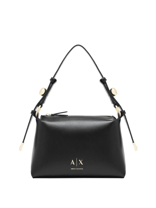 ARMANI EXCHANGE Borsa A Tracolla Armani Exchange Logo Frontale Nero