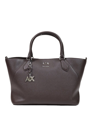 ARMANI EXCHANGE Borsa Shopper Armani Exchange Charm Logo Marrone