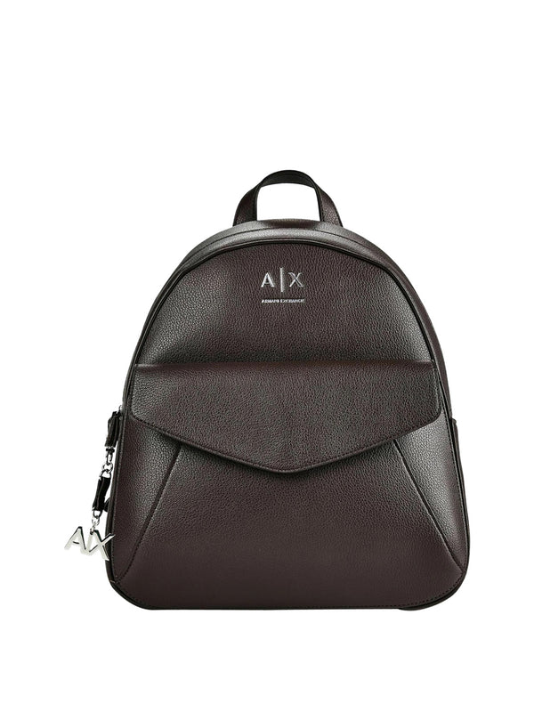 ARMANI EXCHANGE Zaino Armani Exchange Logo Frontale Marrone