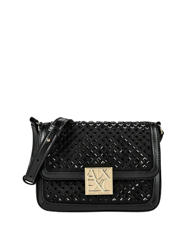 ARMANI EXCHANGE Borsa A Tracolla Armani Exchange Logo Frontale Nero