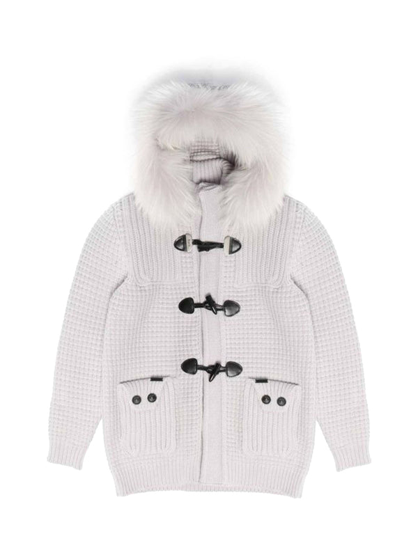 Bark Giubbotto Bark Short Duffle Coat w/Mourmasky Ghiaccio