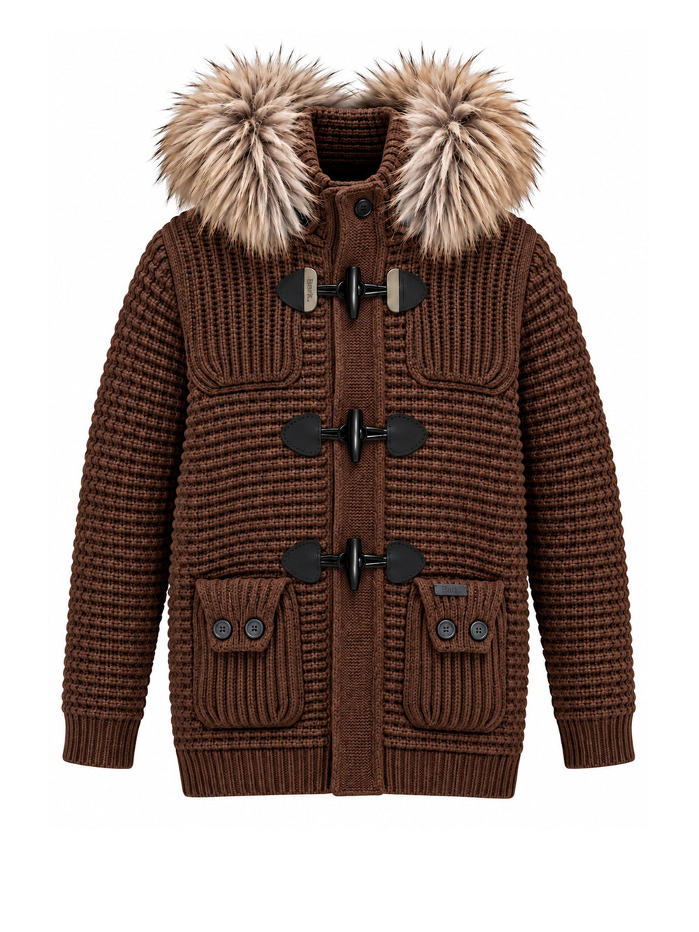 Bark Giubbotto Bark Duffle Coat Lurex - Marrone
