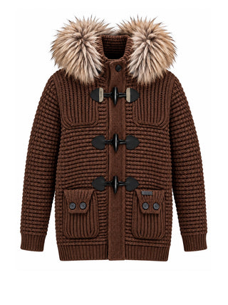 Bark Giubbotto Bark Duffle Coat Lurex - Marrone