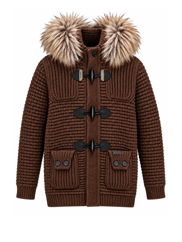 Bark Giubbotto Bark Duffle Coat Lurex - Marrone