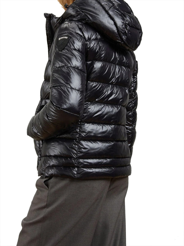 BLAUER Piumino Blauer Imbottito Corto Termico Caroll - Nero Beige
