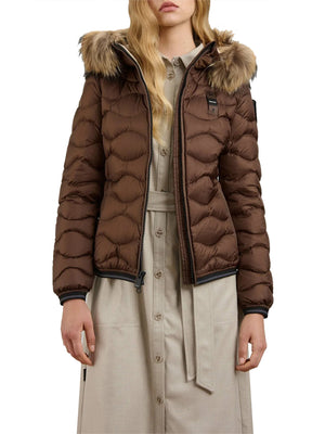 BLAUER Giubbino Corto Imbottito Piuma Aldie Brown Beige