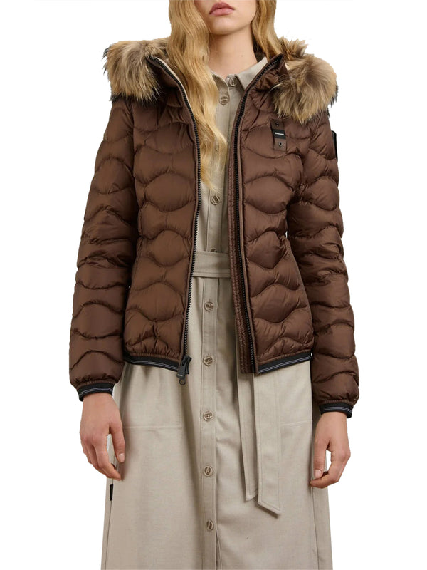 BLAUER Giubbino Corto Imbottito Piuma Aldie Brown Beige