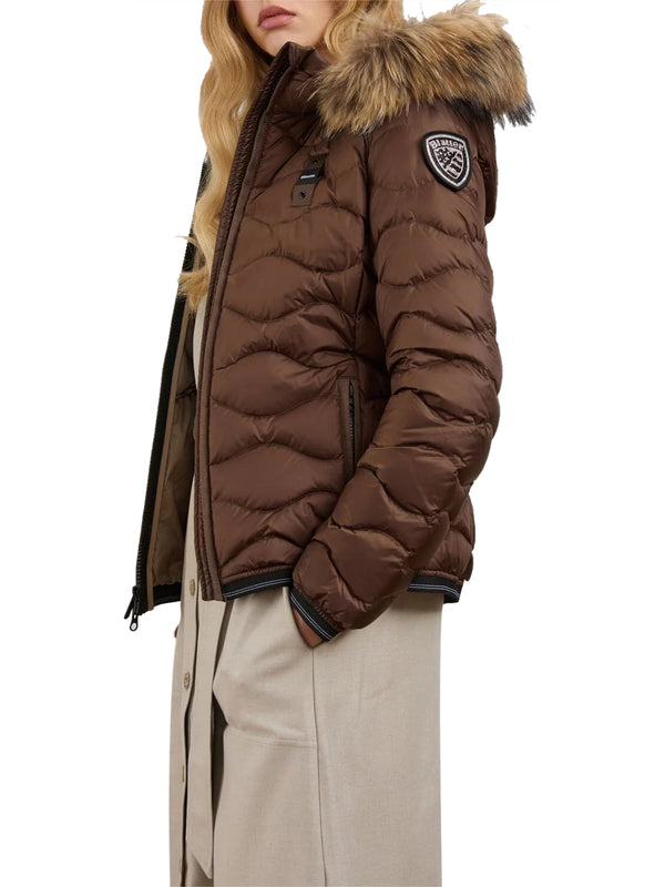 BLAUER Giubbino Corto Imbottito Piuma Aldie Brown Beige