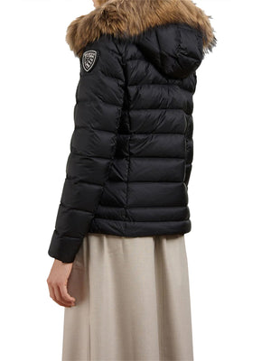 BLAUER Piumino Blauer Corto Imbottito Piuma Arcadia Nero Beige