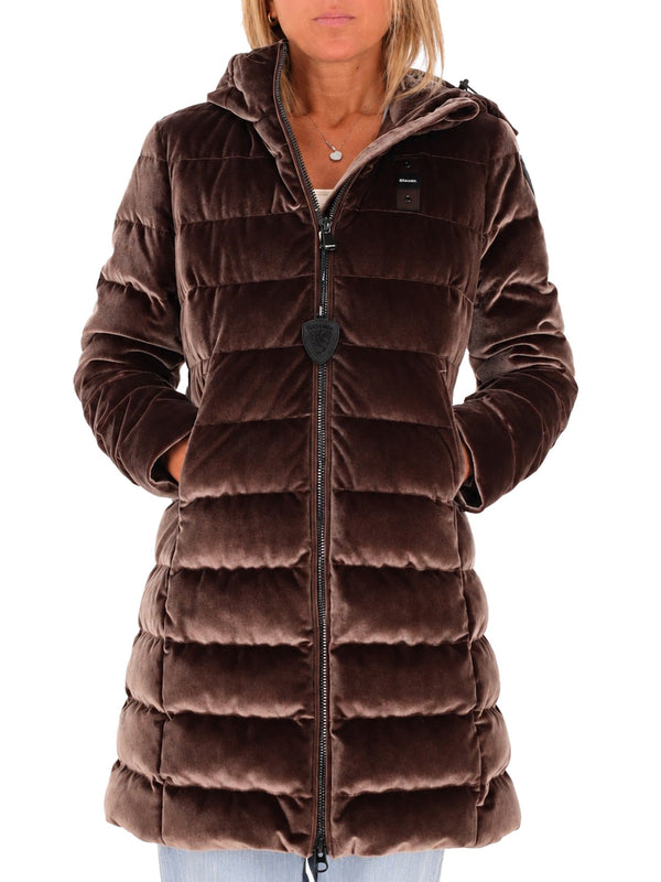 BLAUER Piumino Blauer Velly Long Marrone