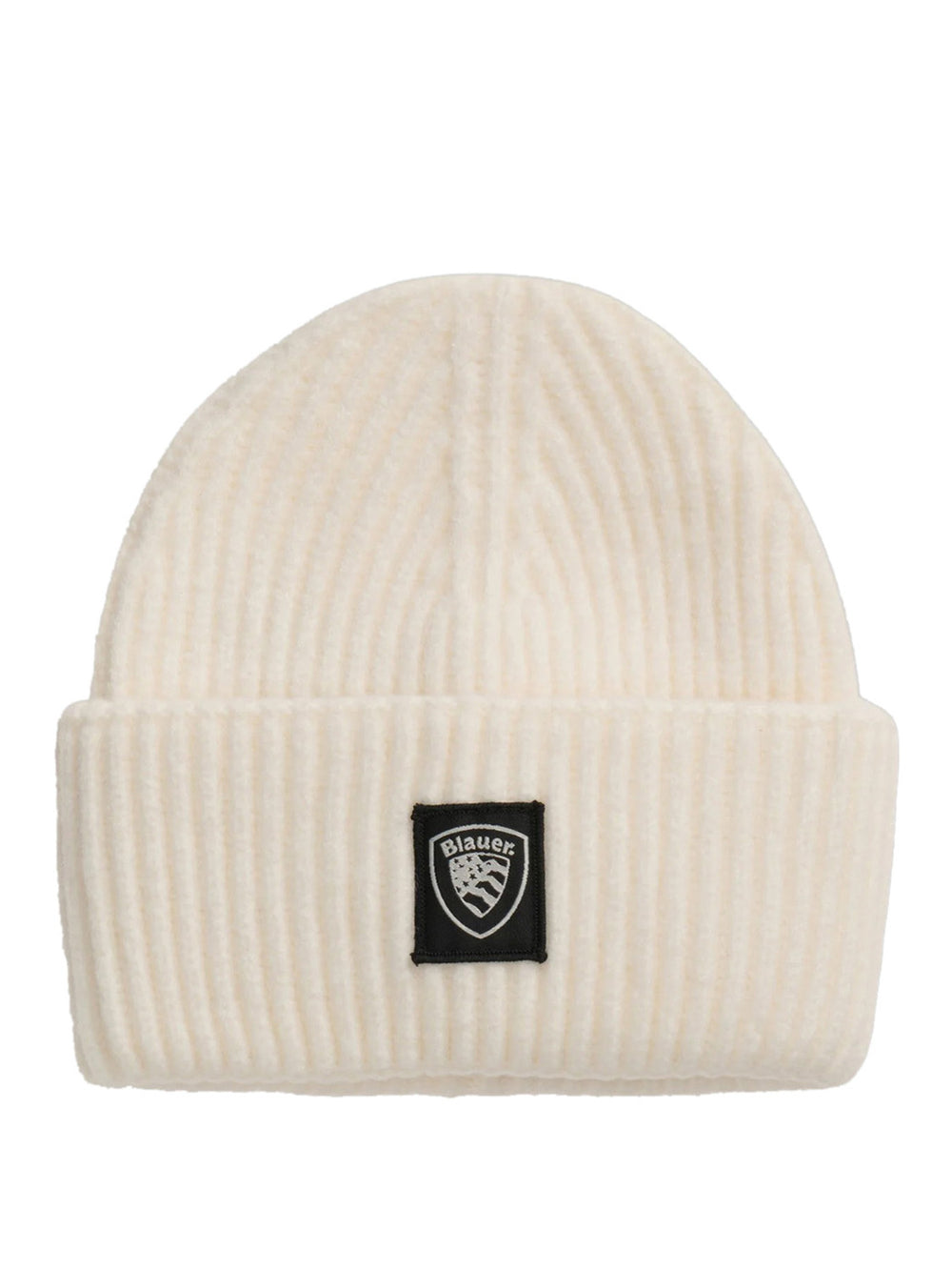 BLAUER Berretto Risvolto Doppio Wabash Bianco
