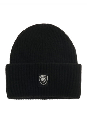 BLAUER Berretto Risvolto Doppio Wabash Nero