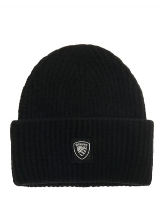 BLAUER Berretto Risvolto Doppio Wabash Nero