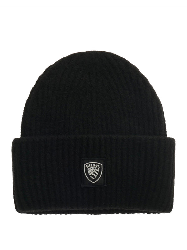 BLAUER Berretto Risvolto Doppio Wabash Nero