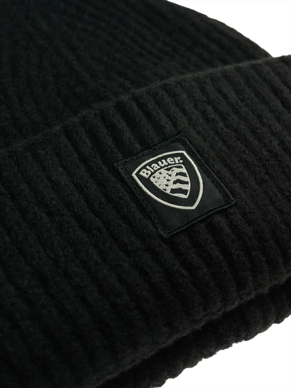 BLAUER Berretto Risvolto Doppio Wabash Nero
