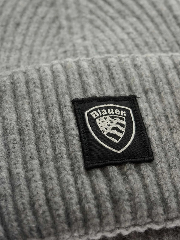BLAUER Berretto Risvolto Doppio Wabash Grigio