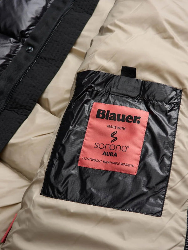 BLAUER Piumino Perkins Blauer - Nero/Beige