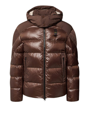 BLAUER Piumino Kiernan Blauer - Marrone/Grigio