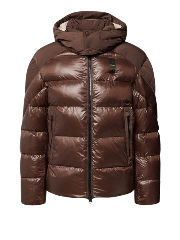 BLAUER Piumino Kiernan Blauer - Marrone/Grigio