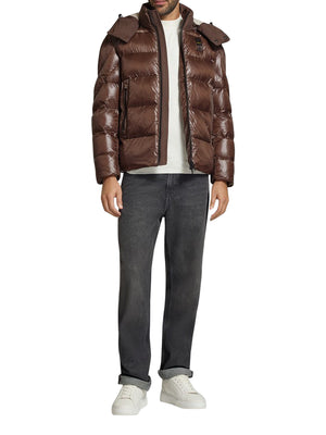 BLAUER Piumino Kiernan Blauer - Marrone/Grigio