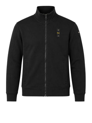 Blauer Felpa Uomo City con Zip Blauer - Nera
