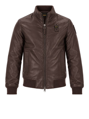 BLAUER Giubbino di Pelle Petrel Blauer - Marrone