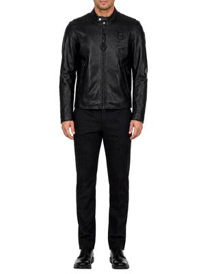 BLAUER Giubbino Di Pelle Blauer Ripley - Nero