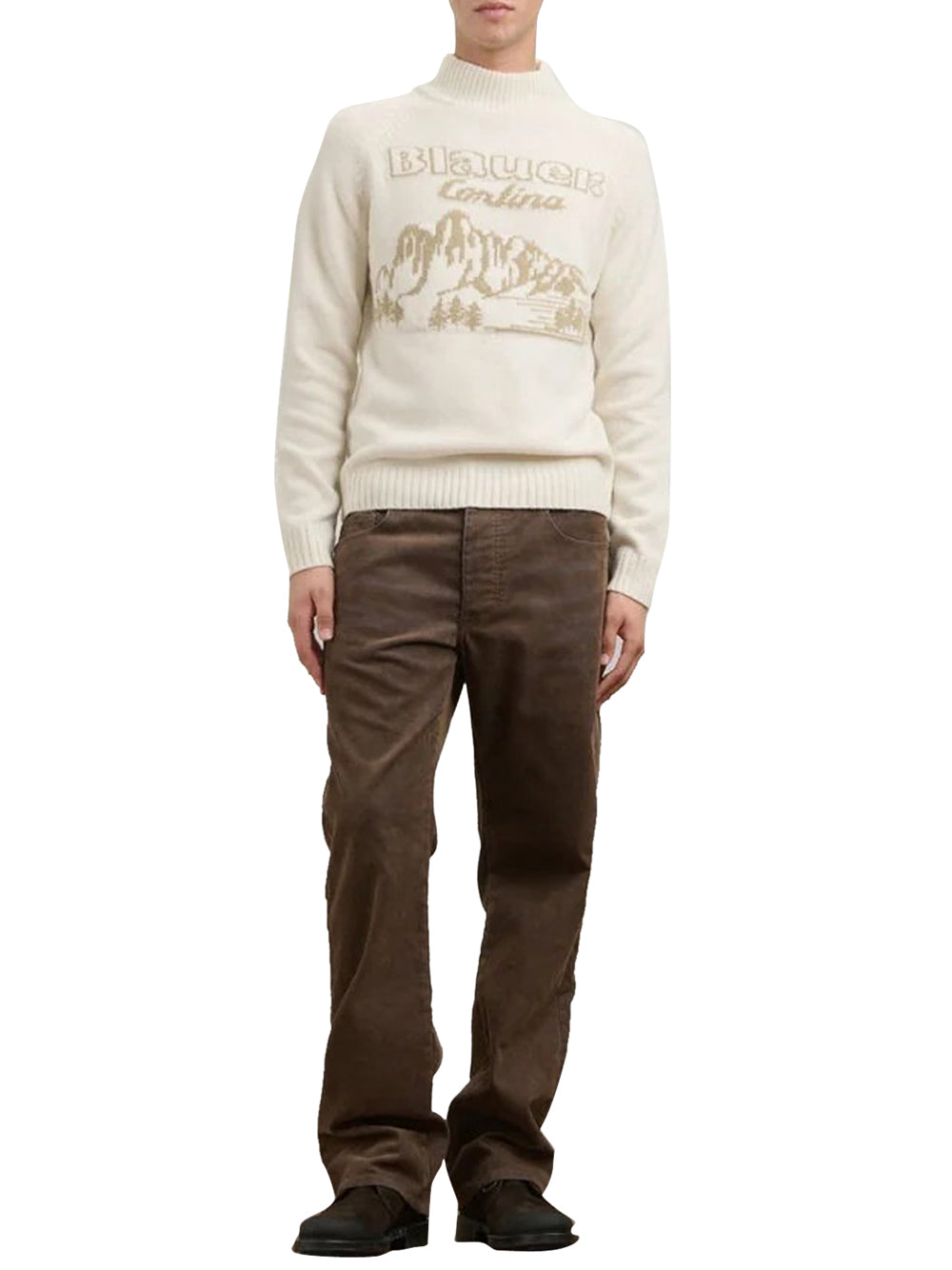 Blauer Maglione Pianozey Blauer - Bianco