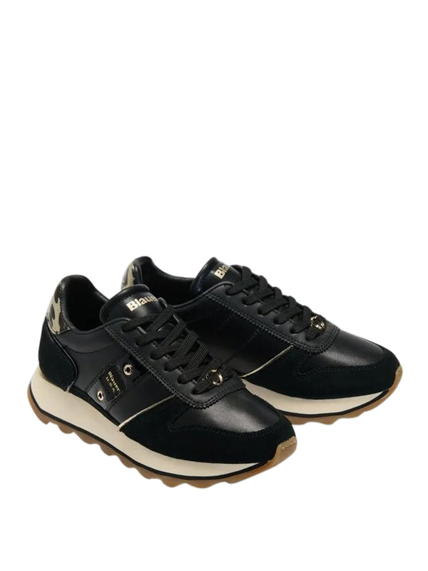 BLAUER Sneakers Blauer Mills01 - Nero/Leopardata