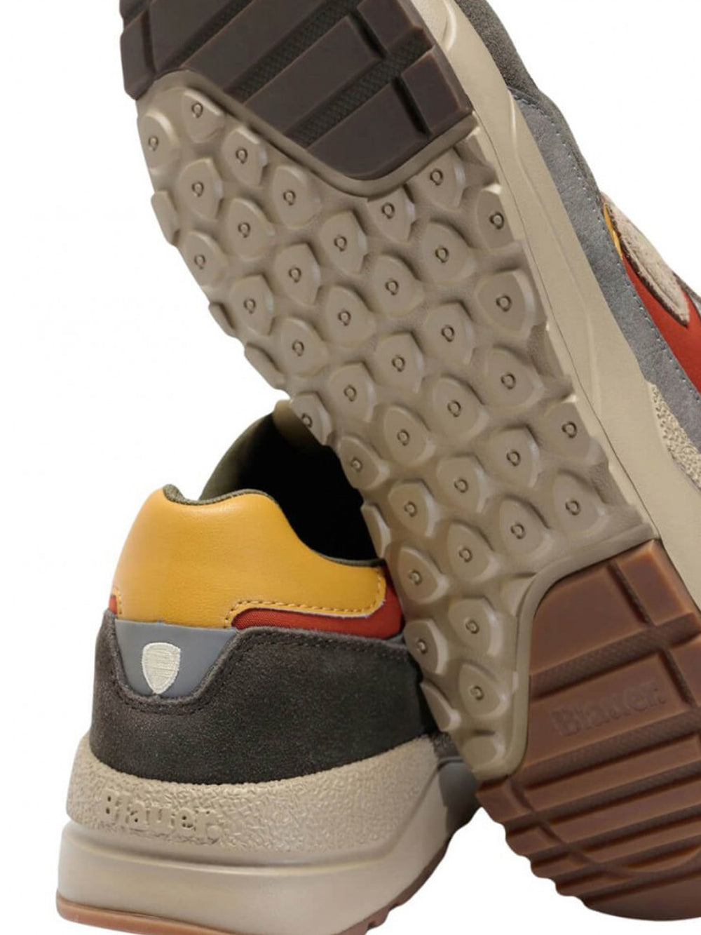 BLAUER Sneakers Blauer Logo Impresso Marrone Arancio