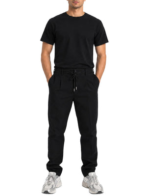 Brian Brome Gentleman Pantalone Brian Brome In Tinta Unita - Nero