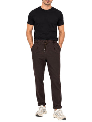 Brian Brome Gentleman Pantalone Brian Brome In Tinta Unita - Marrone