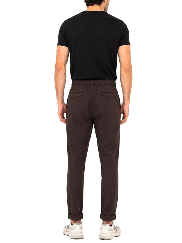 Brian Brome Gentleman Pantalone Brian Brome In Tinta Unita - Marrone