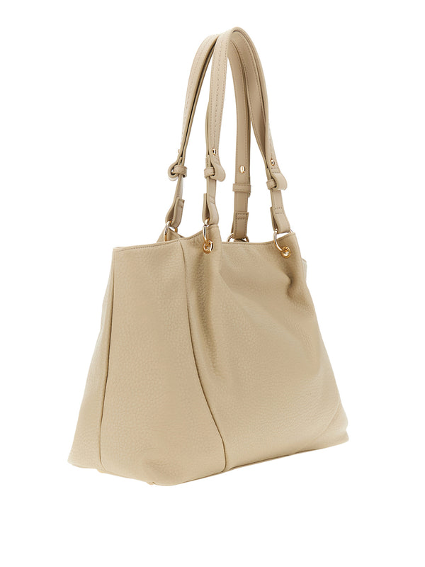 CAFE'NOIR Borsa Shopper Cafè Noir Morbida Shopping Con Pieghe In Materiale Sintetico - Beige