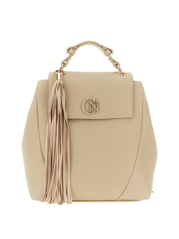 CAFE'NOIR Zaino Cafè Noir Con Pattina In Materiale Sintetico - Beige