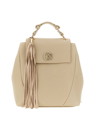 Cafè Noir Zaino Cafè Noir Con Pattina In Materiale Sintetico - Beige