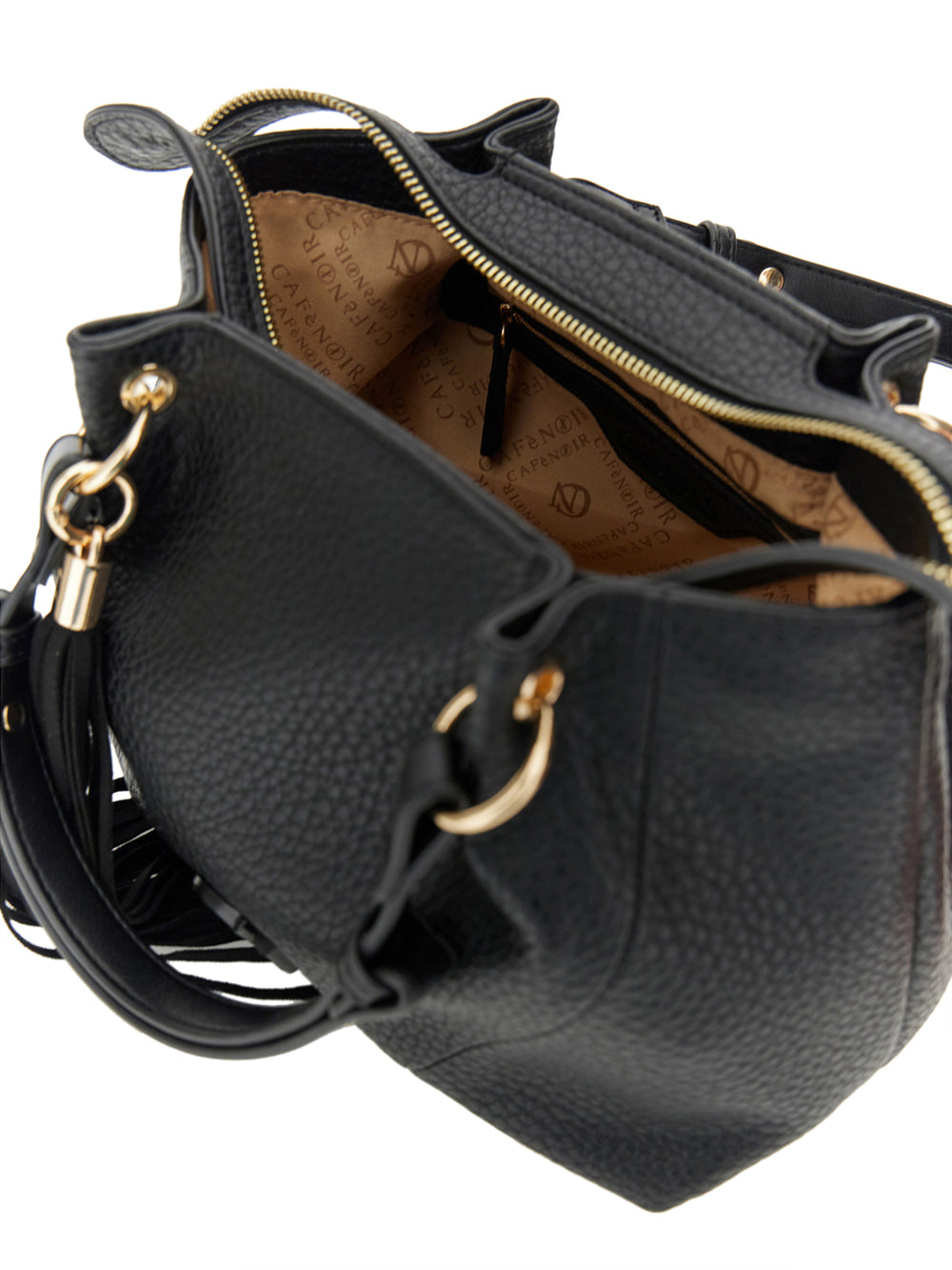 Cafè Noir Borsa A Tracolla Cafè Noir Tote Con Pieghe In Materiale Sintetico Nero