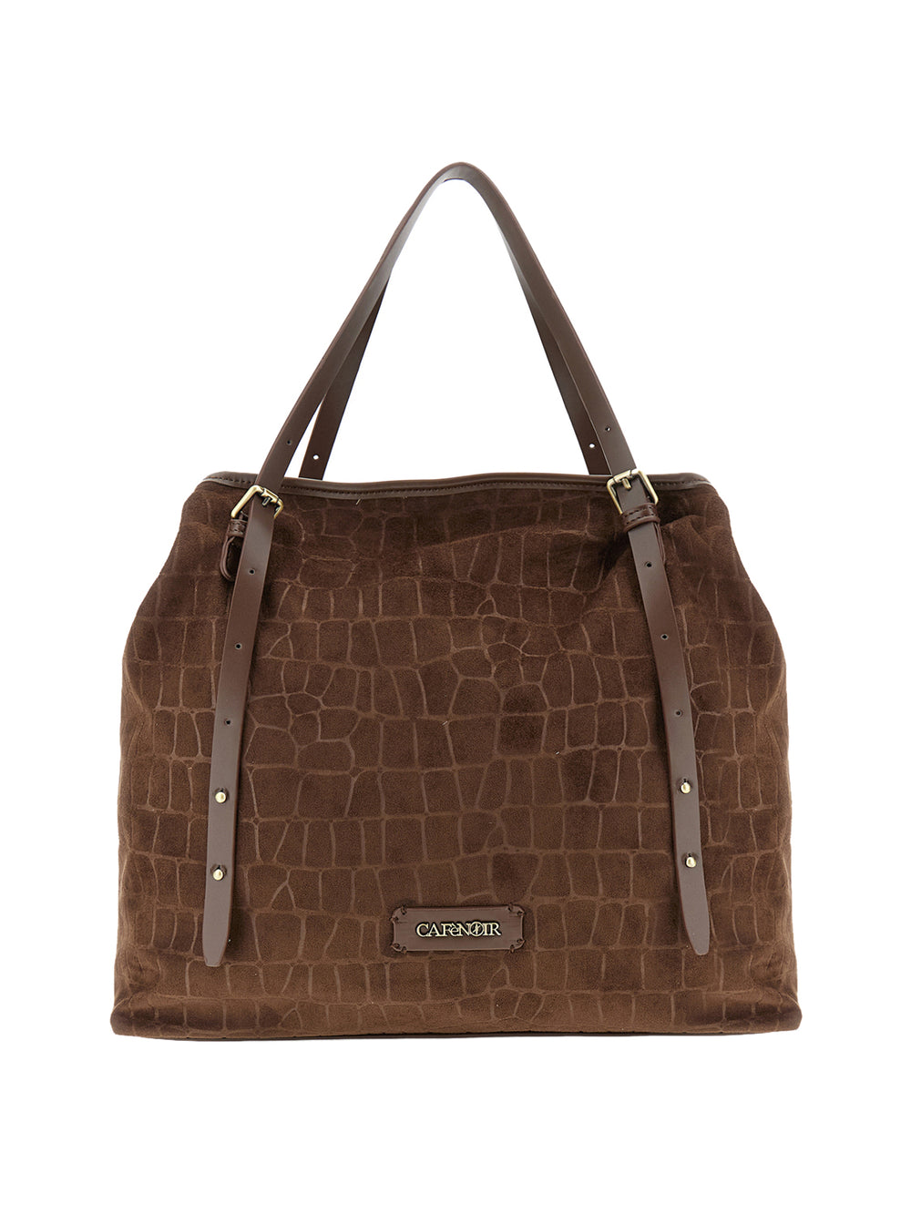 CAFE'NOIR Borsa A Tracolla Cafè Noir Morbida Tote Grande In Materiale Sintetico Marrone