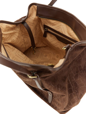 CAFE'NOIR Borsa A Tracolla Cafè Noir Morbida Tote Grande In Materiale Sintetico Marrone