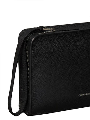 CALVIN ACC.1USCITA Pochette Calvin Klein Foil Emboss Pouch Nero
