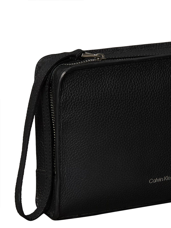 CALVIN ACC.1USCITA Pochette Calvin Klein Foil Emboss Pouch Nero