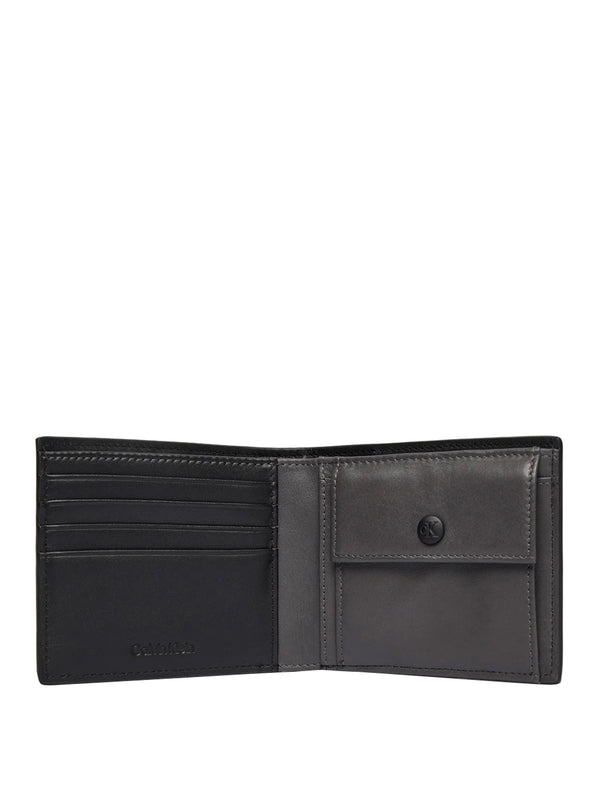 CALVIN ACC.1USCITA Portafoglio Calvin Klein Portamonete Rfid In Nappa - Nero