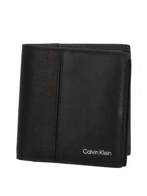 CALVIN ACC.1USCITA Portafoglio Calvin Klein Refined Mix Slim Trifold W Card -Nero