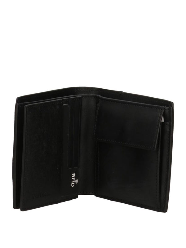 CALVIN ACC.1USCITA Portafoglio Calvin Klein Refined Mix Slim Trifold W Card -Nero